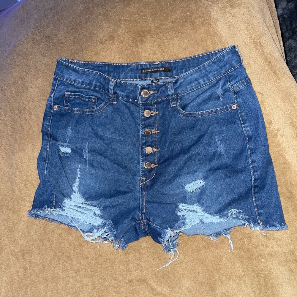 Size 10-12 High Waisted Denim Shorts